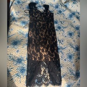 Black and nude dress